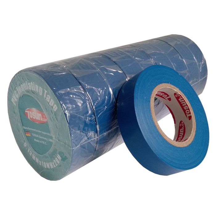 Стрічка ізоляційна PVC, синя, 20м (0.13х19)