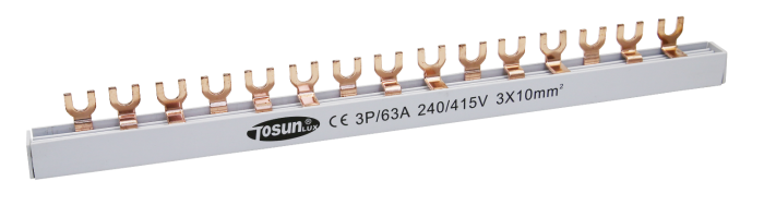 Шина з'єднувальна FORK, 3P, 63A, 1м