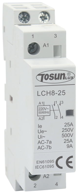 LCH8-20, 2P, 20А, 2NO Контактор модульний 