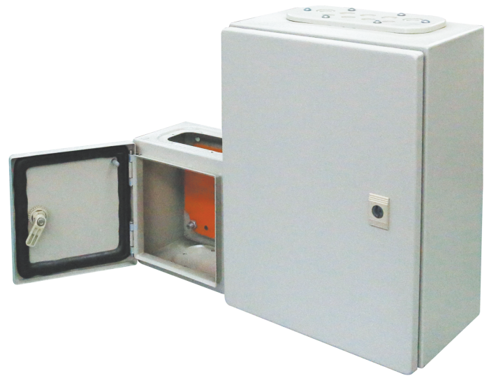 Корпус ST 600x500x250, IP65, IK10 металевий (з монтажною панеллю)