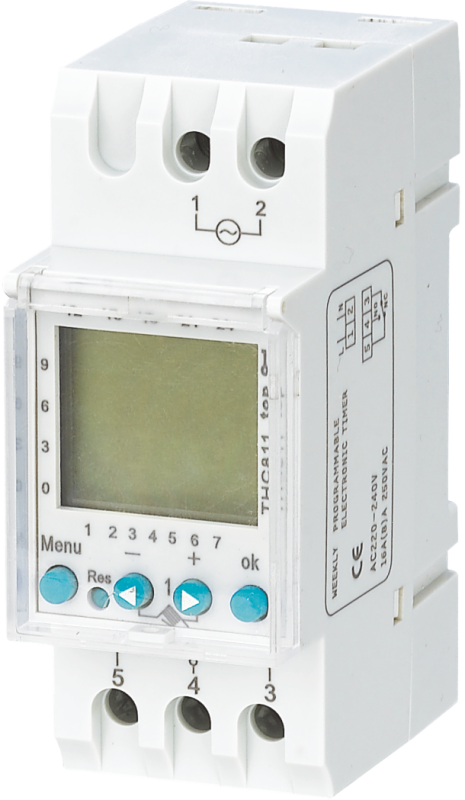 THC811 - Таймер добовий імпульсний електронний, 20А, 230В