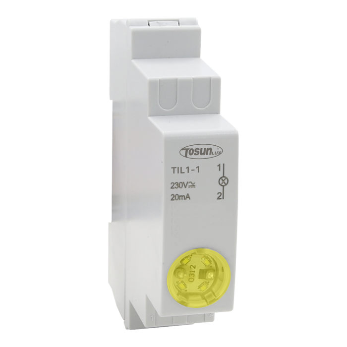 LED-індикатор модульний TIL1-1, 12В AC/DC, жовтий 