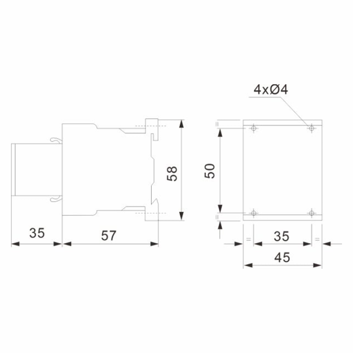 Контактор електромагнітний TSC1-K, 12А, 230В, 3P+1NO