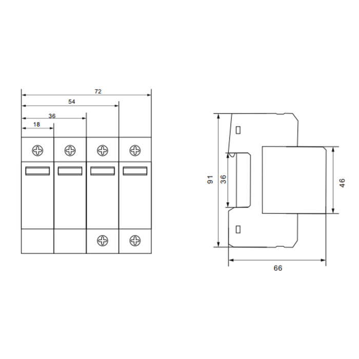 Обмежувач імпульсної перенапруги TSP7-40, 1P+NPE, 20-40kA, тип С, AC275V