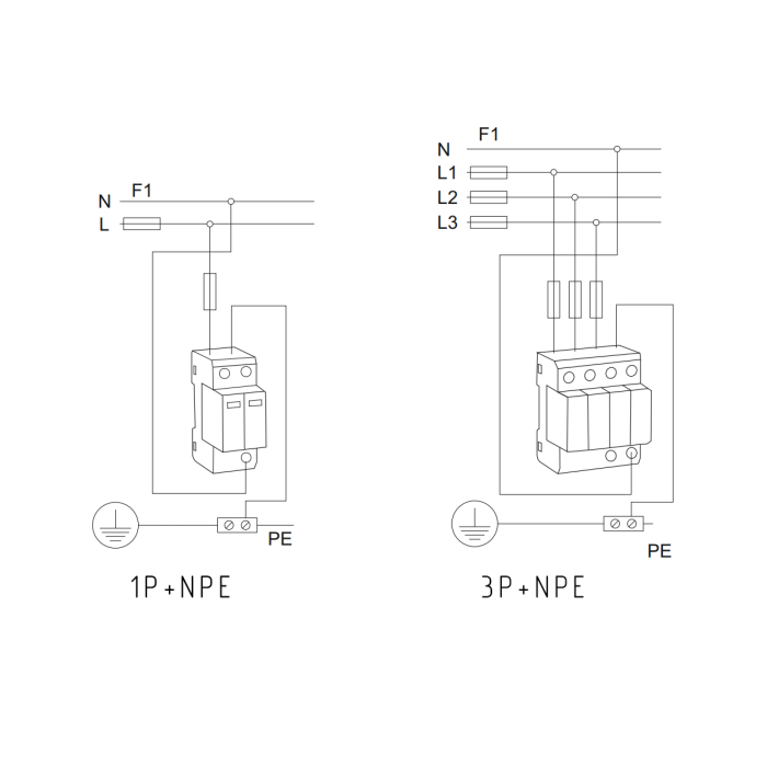 Обмежувач імпульсної перенапруги TSP7-40, 1P+NPE, 20-40kA, тип С, AC275V