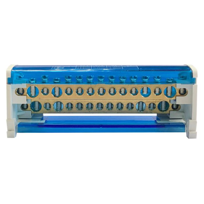 Шина нульова TTD-3, 2х15, 125А в корпусі з кришкою