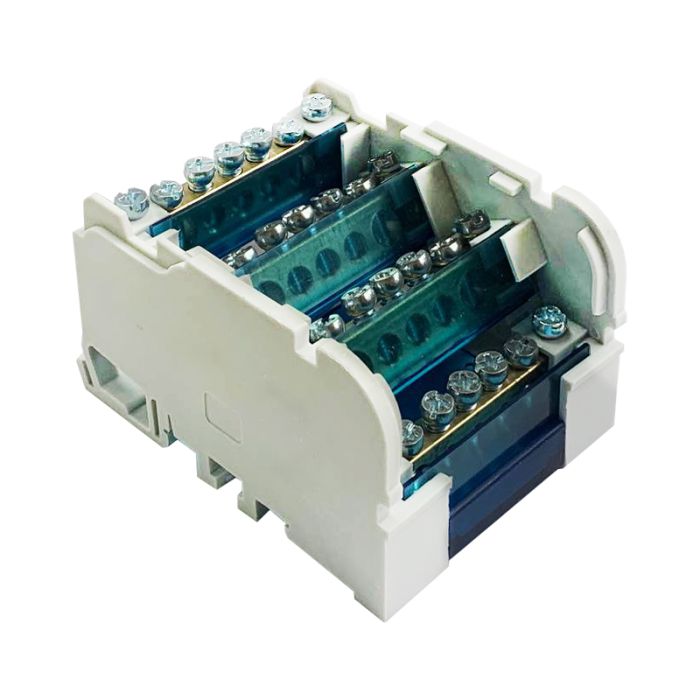 Шина нульова TTD-4, 4х7, 100А в корпусі з кришкою
